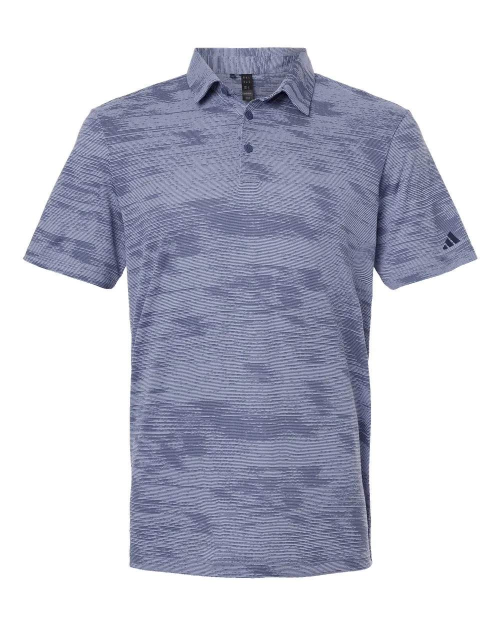 Adidas A2005 Men's Ultimate365 Textured Stripe Polo — blank polo, front view