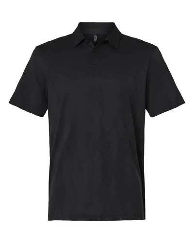 Adidas A2008 Men's Ultimate365 Textured Polo — blank polo, front view