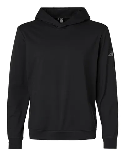 Adidas A2009 Men's Ultimate365 Elevated Hoodie — blank hooded sweatshirt, front view