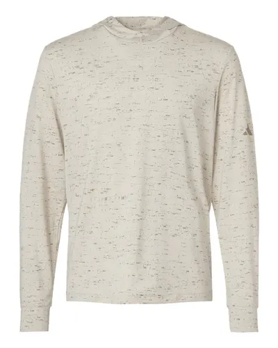 Adidas A2010 Men's Performance Hooded Long Sleeve T-Shirt — blank hooded sweatshirt, front view
