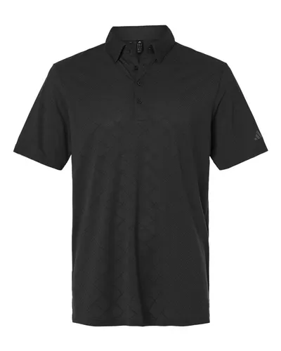 Adidas A2014 Men's Ultimate365 Jacquard Polo — blank polo, front view