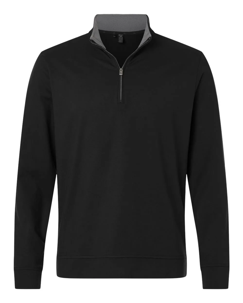 Adidas A2017 Men's Ultimate365 Classic Quarter-Zip Pullover — blank garment, front view