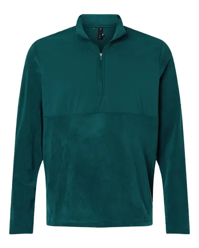 Adidas A2020 Men's Ultimate365 Cozy Quarter-Zip Pullover — blank garment, front view