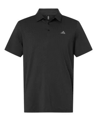 Adidas A2024 Men's Performance Textured Polo — blank polo, front view