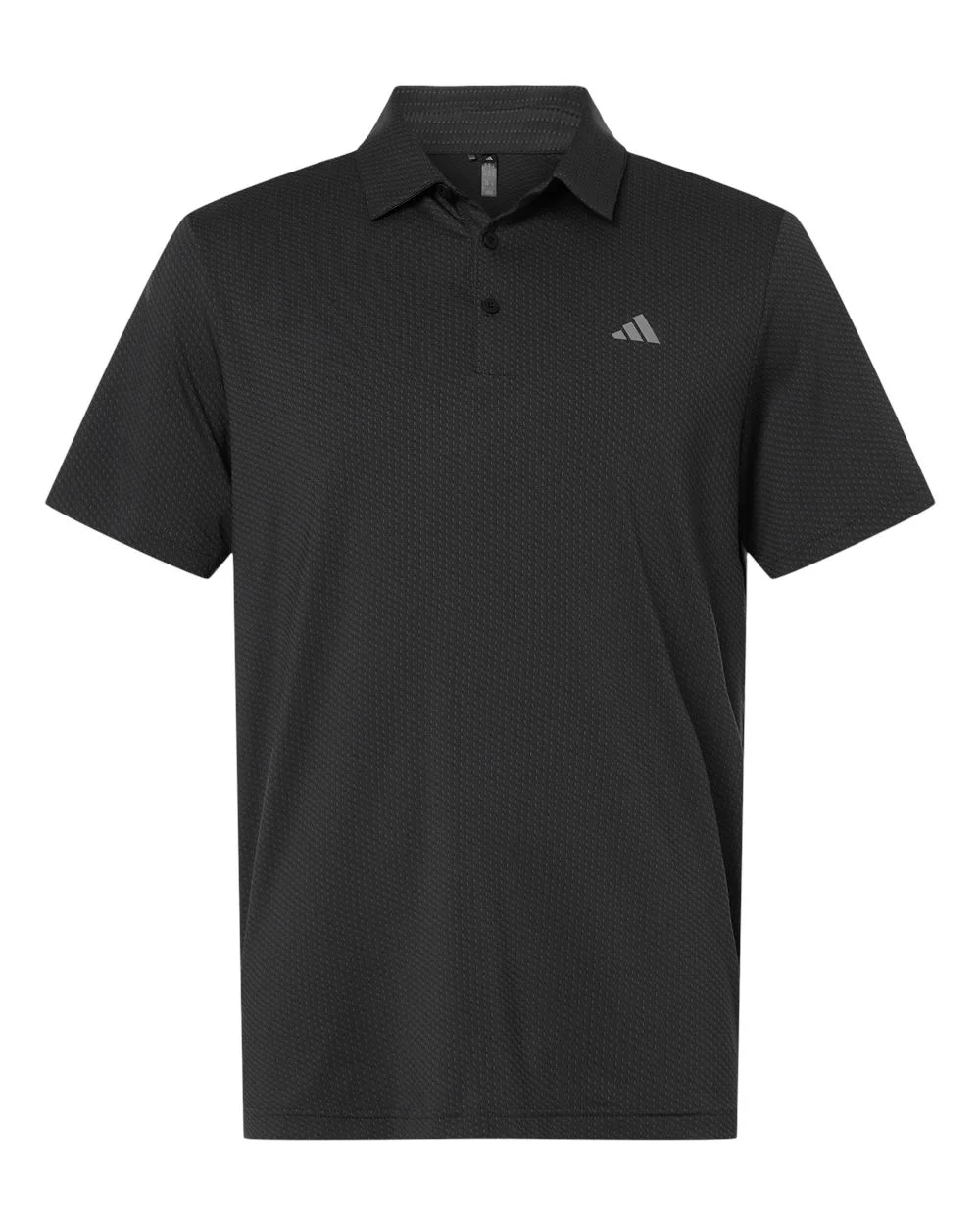 Adidas A2024 Men's Performance Textured Polo — blank polo, front view