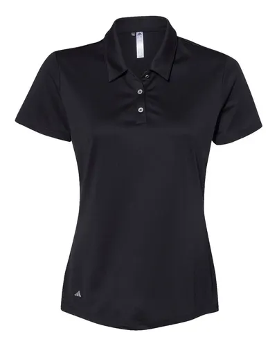 Adidas A231 Women's Performance Polo — blank polo, front view