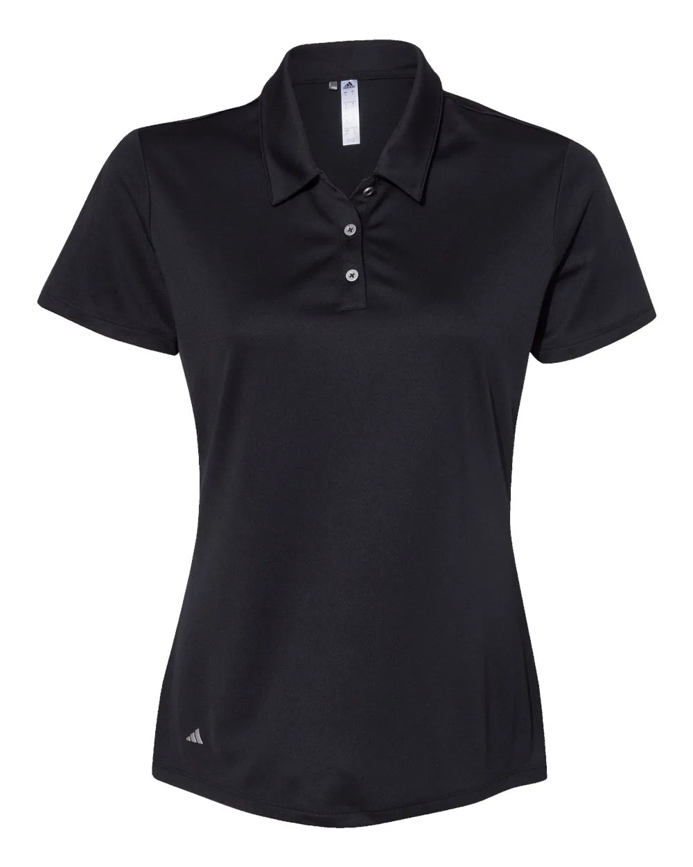 Adidas A231 Women's Performance Polo — blank polo, front view