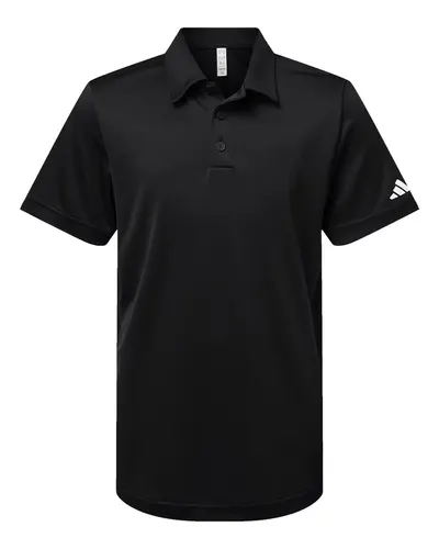 Adidas A4000 Youth Performance Polo — blank polo, front view