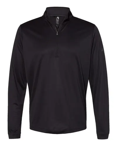 Adidas A401 Men's Ultimate365 Lightweight Quarter-Zip Pullover — blank garment, front view