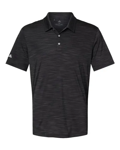 Adidas A402 Men's Mélange Polo — blank polo, front view