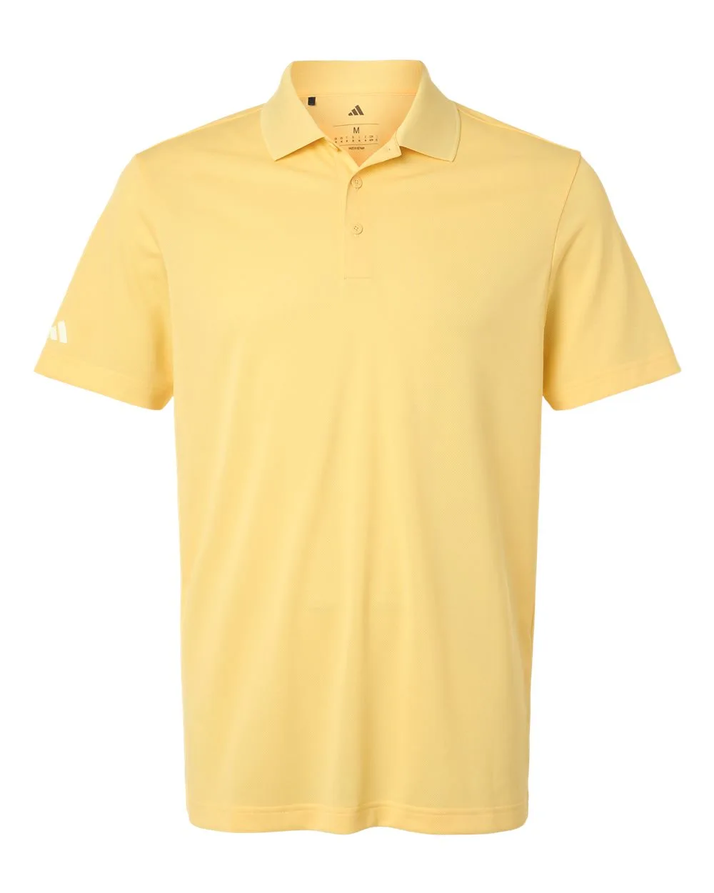 Adidas A430 Men's Performance Piqué Polo — blank polo, front view