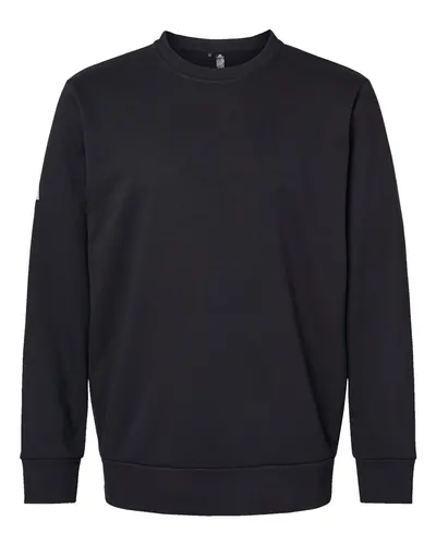 Adidas A434 Unisex Fleece Crewneck Sweatshirt — blank crewneck sweatshirt, front view