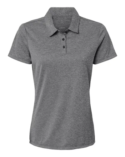 Adidas A583 Women's Heathered Polo — blank polo, front view