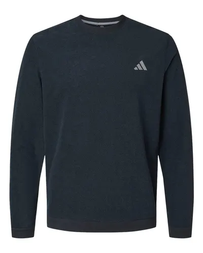 Adidas A586 Men's Terry Loop Crewneck Sweatshirt — blank crewneck sweatshirt, front view