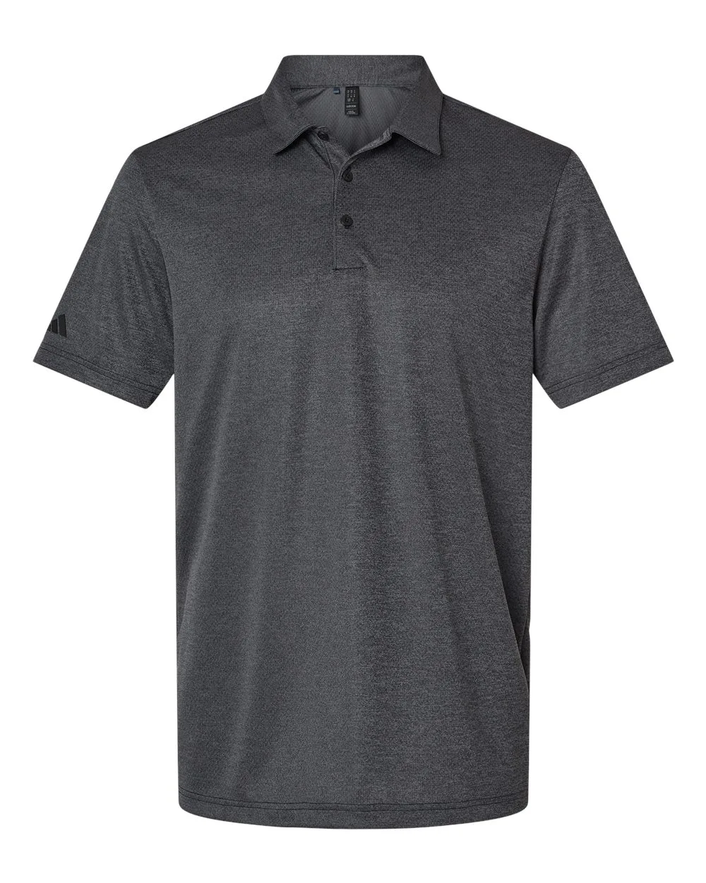 Adidas A591 Men's Space Dyed Polo — blank polo, front view