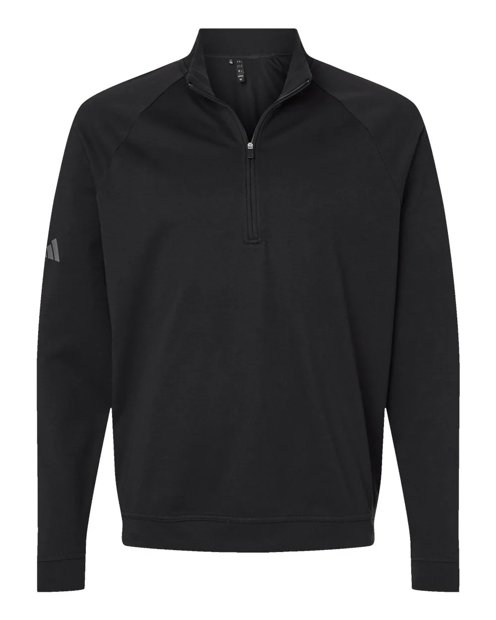 Adidas A598 Men's Club Quarter-Zip Pullover — blank garment, front view