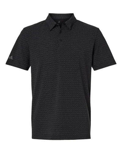 Adidas A702 Men's Blended Printed Polo — blank polo, front view