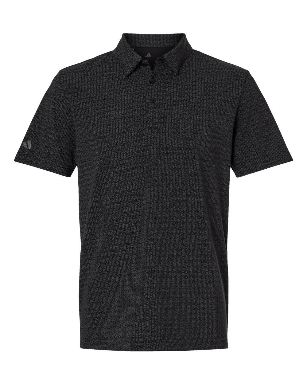 Adidas A702 Men's Blended Printed Polo — blank polo, front view