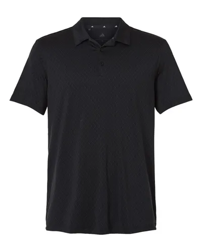 Adidas A716 Men's 4-Way Stretch Printed Polo — blank polo, front view