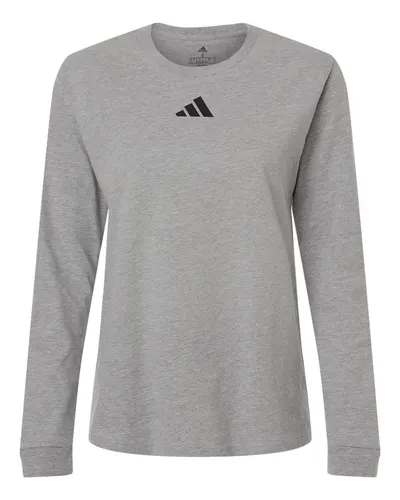 Adidas AT109 Women's Fresh Long Sleeve T-Shirt — blank long sleeve tee, front view