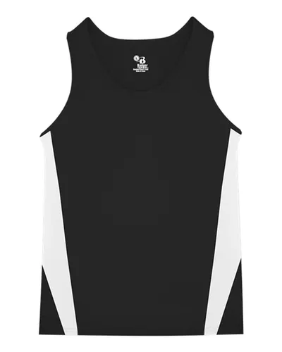 Alleson Athletic 2667 Youth Stride Singlet — blank garment, front view