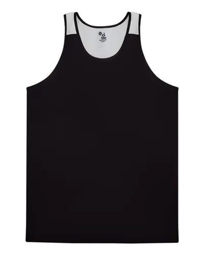 Alleson Athletic 2668 Youth Ventback Singlet — blank garment, front view