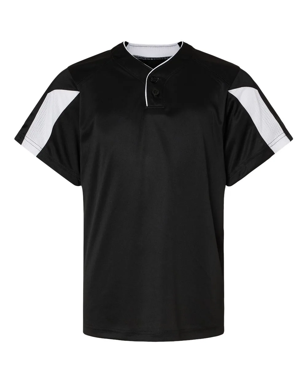 Alleson Athletic 2976 Youth Striker Placket — blank garment, front view