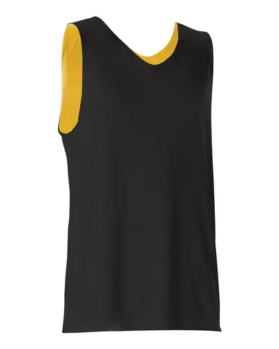 Alleson Athletic 506CRY Youth Reversible Tank — blank tank top, front view