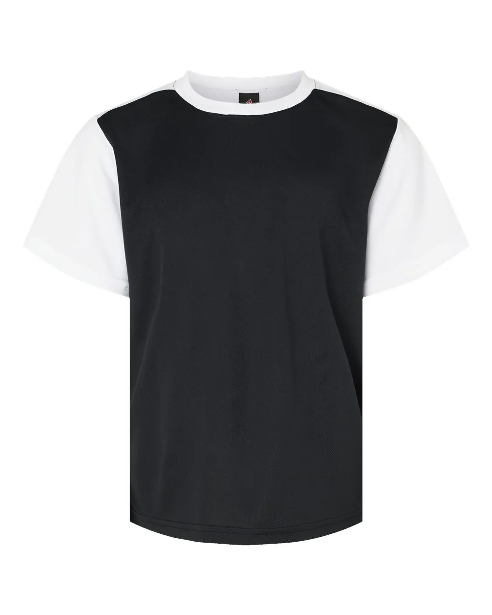 Alleson Athletic 532CJY Youth Crewneck Pullover Baseball Jersey — blank t-shirt, front view