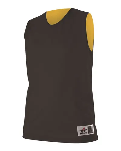 Alleson Athletic 560RW Women's Reversible Mesh Tank — blank tank top, front view