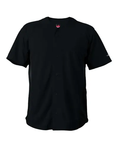 Alleson Athletic 566BFJ Unisex Crush Full Button Baseball Jersey — blank t-shirt, front view
