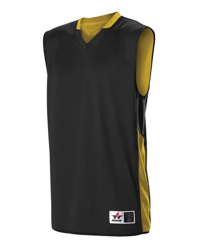 Alleson Athletic 589RSP Men's Single Ply Reversible Jersey — blank t-shirt, front view