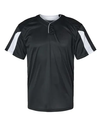 Alleson Athletic 7976 Men's Striker Placket — blank garment, front view