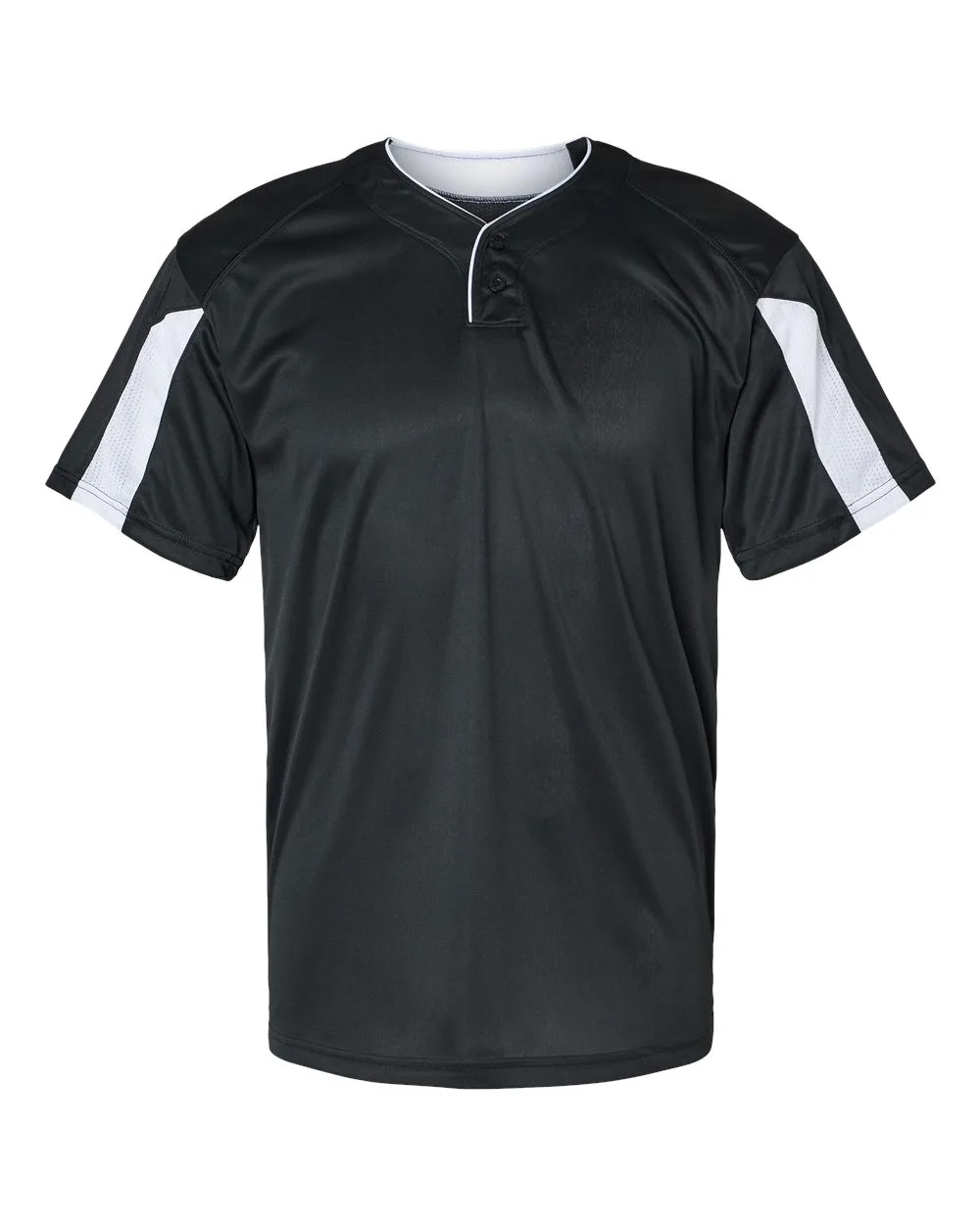 Alleson Athletic 7976 Men's Striker Placket — blank garment, front view