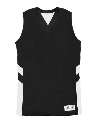Alleson Athletic 8966 Women's B-Pivot Reversible Tank Top — blank tank top, front view