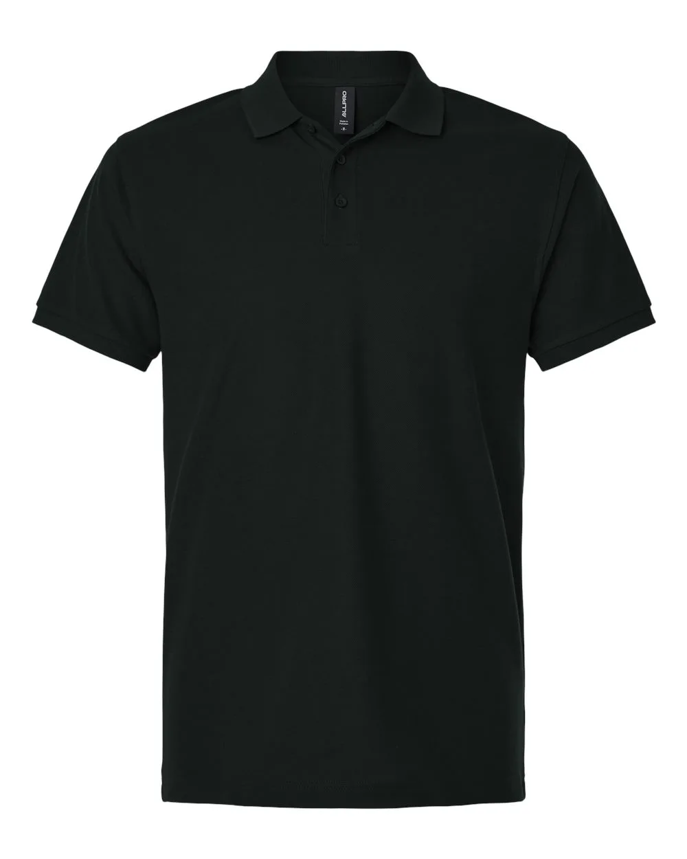AllPro 62800T Men's Tall Pique Polo — blank polo, front view
