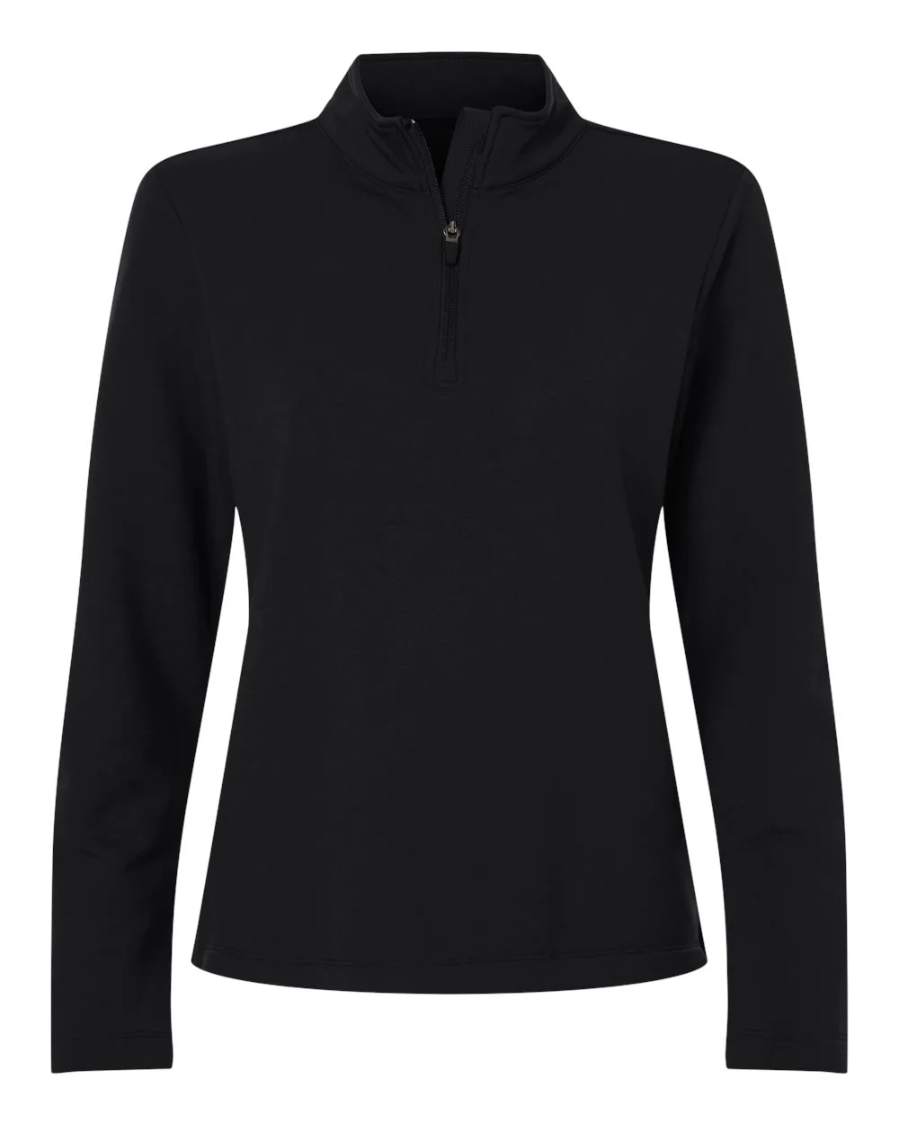 AllPro STF870L Women's Stretch Quarter-Zip Fleece Pullover — blank fleece pullover, front view
