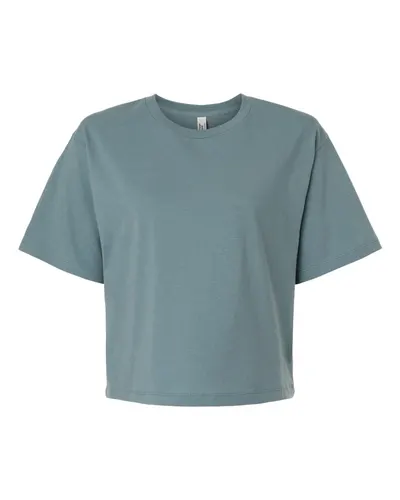 American Apparel 102 Women's Fine Jersey Boxy Tee — blank t-shirt, front view