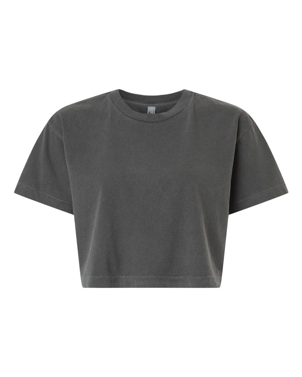 American Apparel 1302GD Women's Garment-Dyed Heavyweight Cropped Tee — blank t-shirt, front view