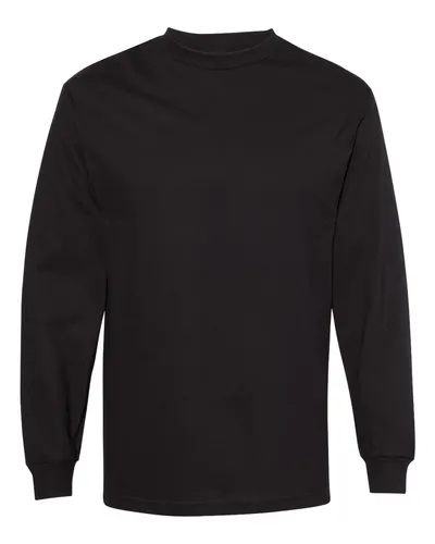American Apparel 1304 Unisex Heavyweight Cotton Long Sleeve Tee — blank long sleeve tee, front view