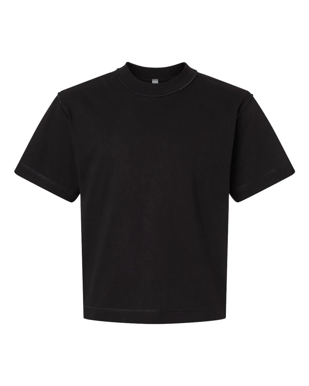American Apparel 13ML0 Unisex Heavyweight Cotton Mid-Length Tee — blank t-shirt, front view