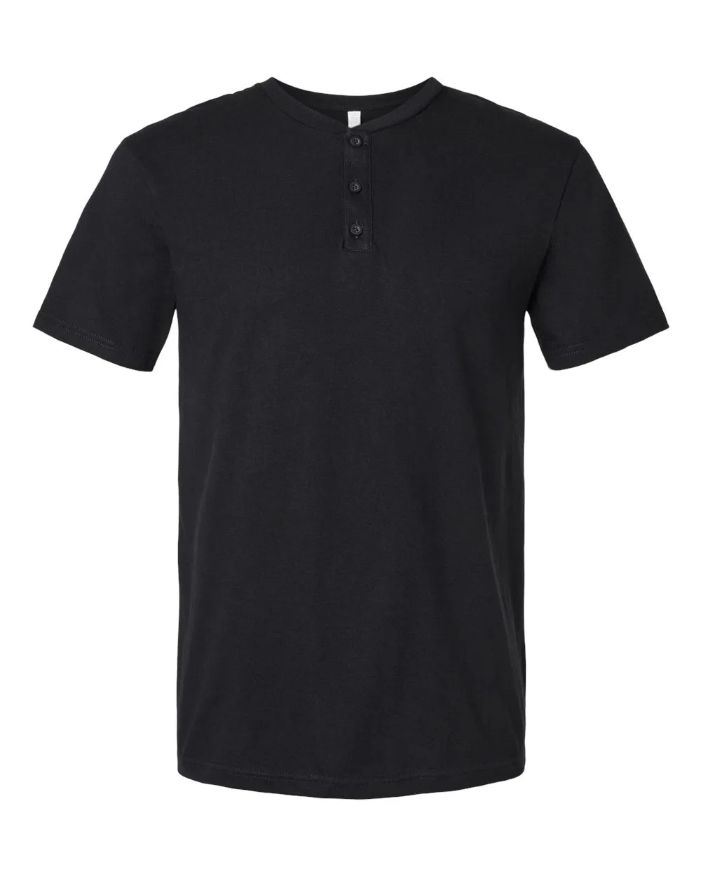 American Apparel 2004CVC Unisex CVC Henley Tee — blank t-shirt, front view