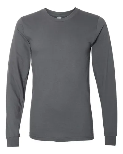 American Apparel 2007 Unisex Fine Jersey Long Sleeve Tee — blank long sleeve tee, front view