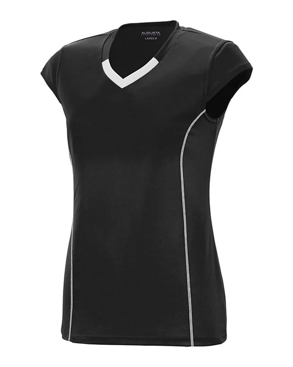 Augusta Sportswear 1219 Girls' Blash Jersey — blank t-shirt, front view