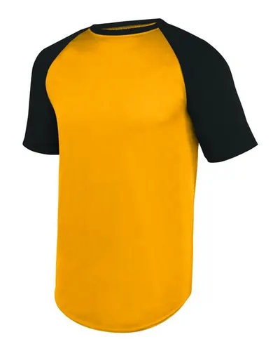 Augusta Sportswear 1508 Unisex Wicking Short Sleeve Baseball Jersey — blank t-shirt, front view