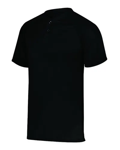 Augusta Sportswear 1566 Youth Attain Two-Button Jersey — blank t-shirt, front view
