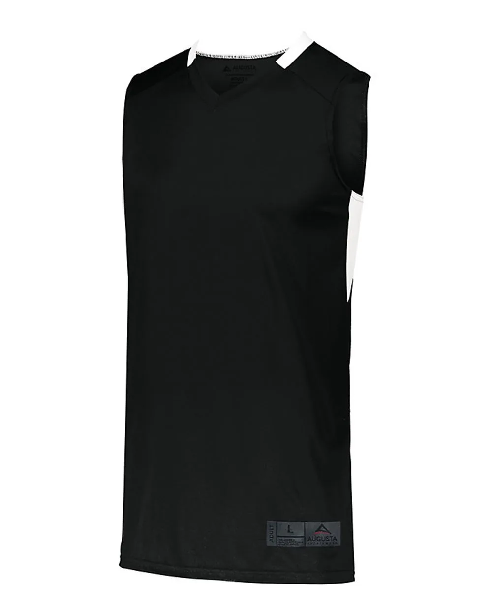 Augusta Sportswear 1730 Men's Step-Back Basketball Jersey — blank t-shirt, front view