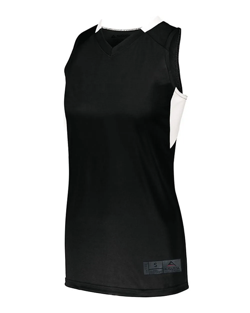 Augusta Sportswear 1732 Women's Step-Back Basketball Jersey — blank t-shirt, front view