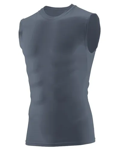 Augusta Sportswear 2603 Youth Hyperform Sleeveless Compression Shirt — blank tank top, front view