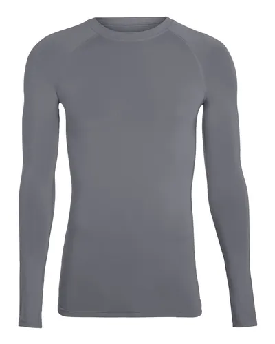 Augusta Sportswear 2604 Unisex Hyperform Compression Long Sleeve Shirt — blank garment, front view